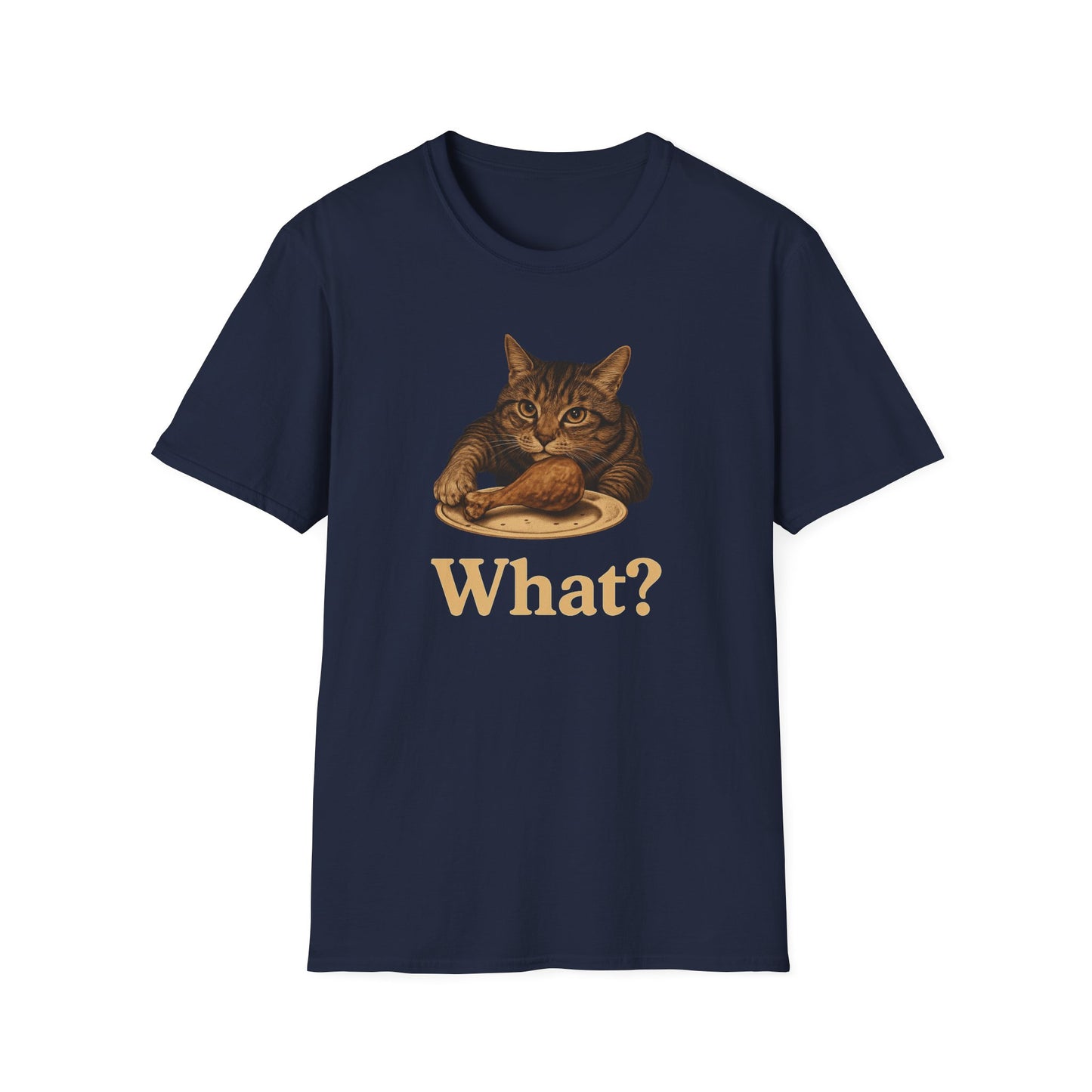 What? cat taking chicken T-shirt