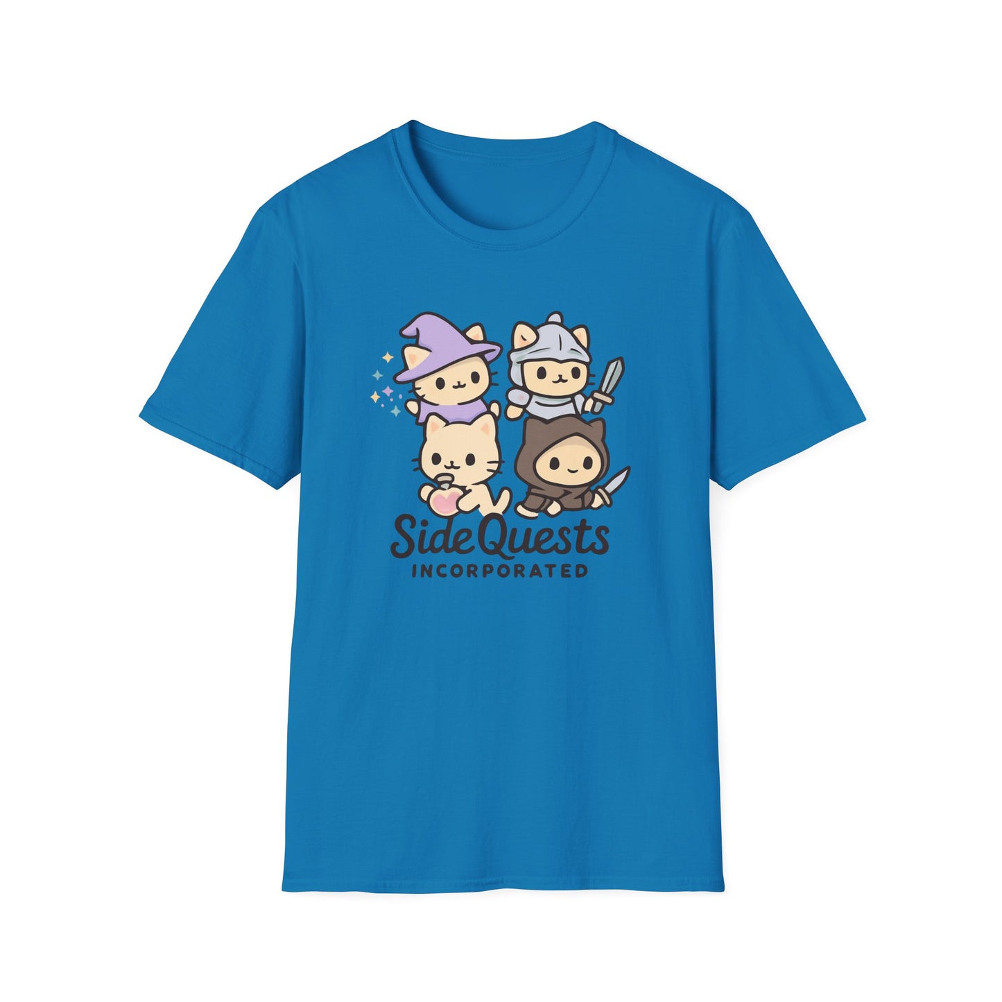 Cute Side Quests cat T-shirt