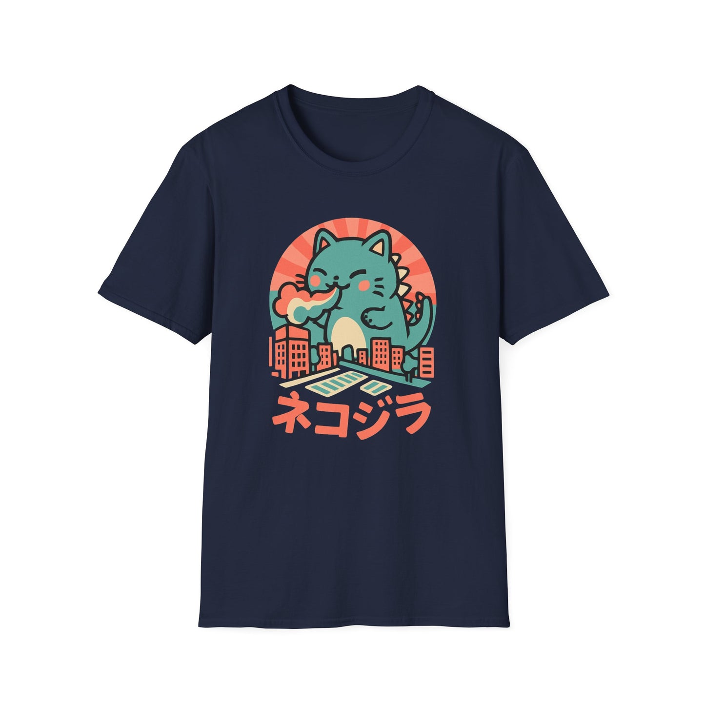 Cute Kaiju cat T-shirt