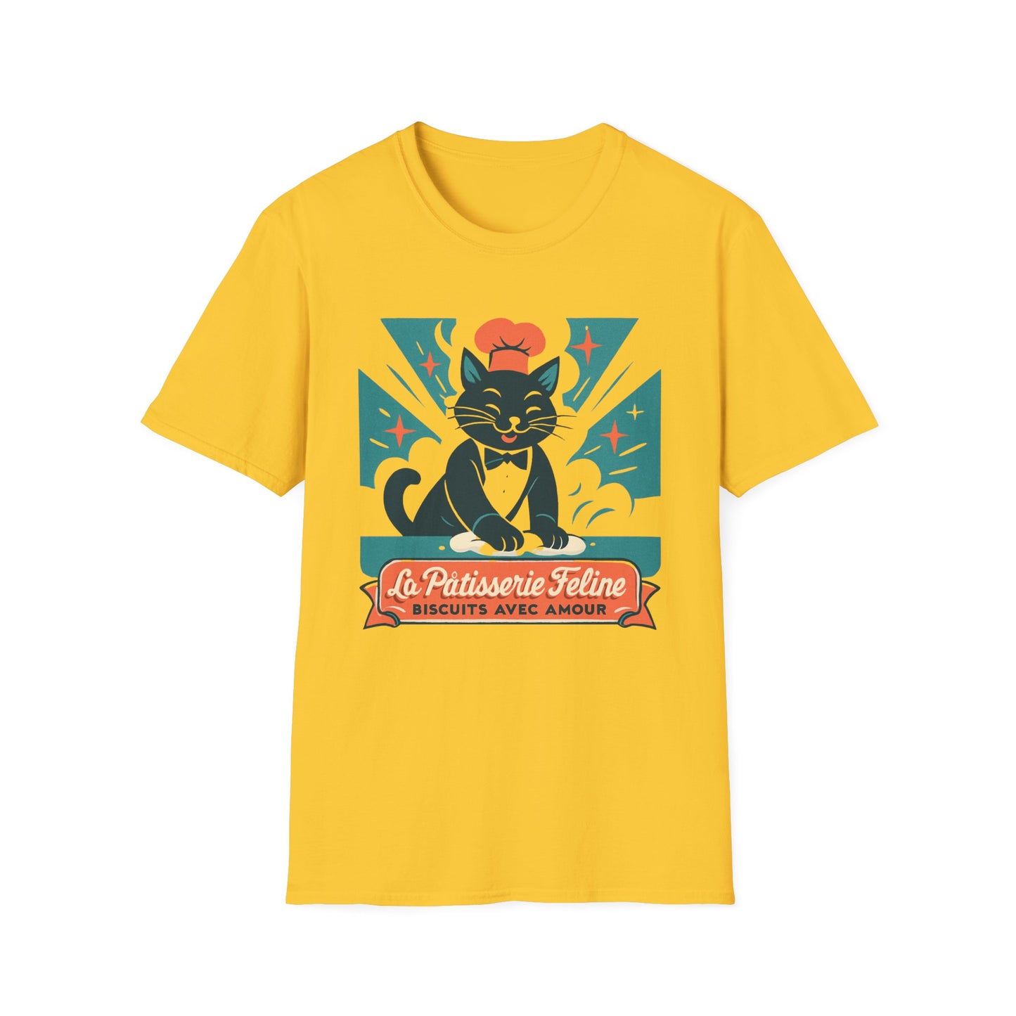 Biscuit making French cat T-shirt