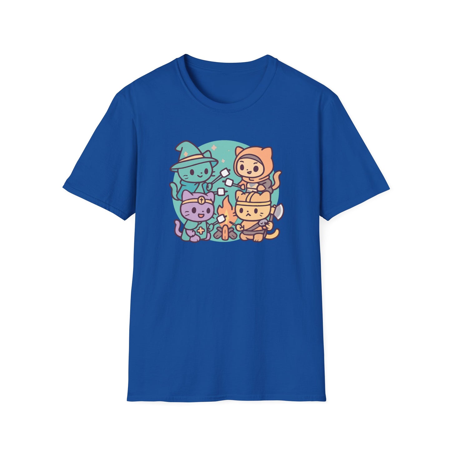 Cute DnD party cat T-shirt