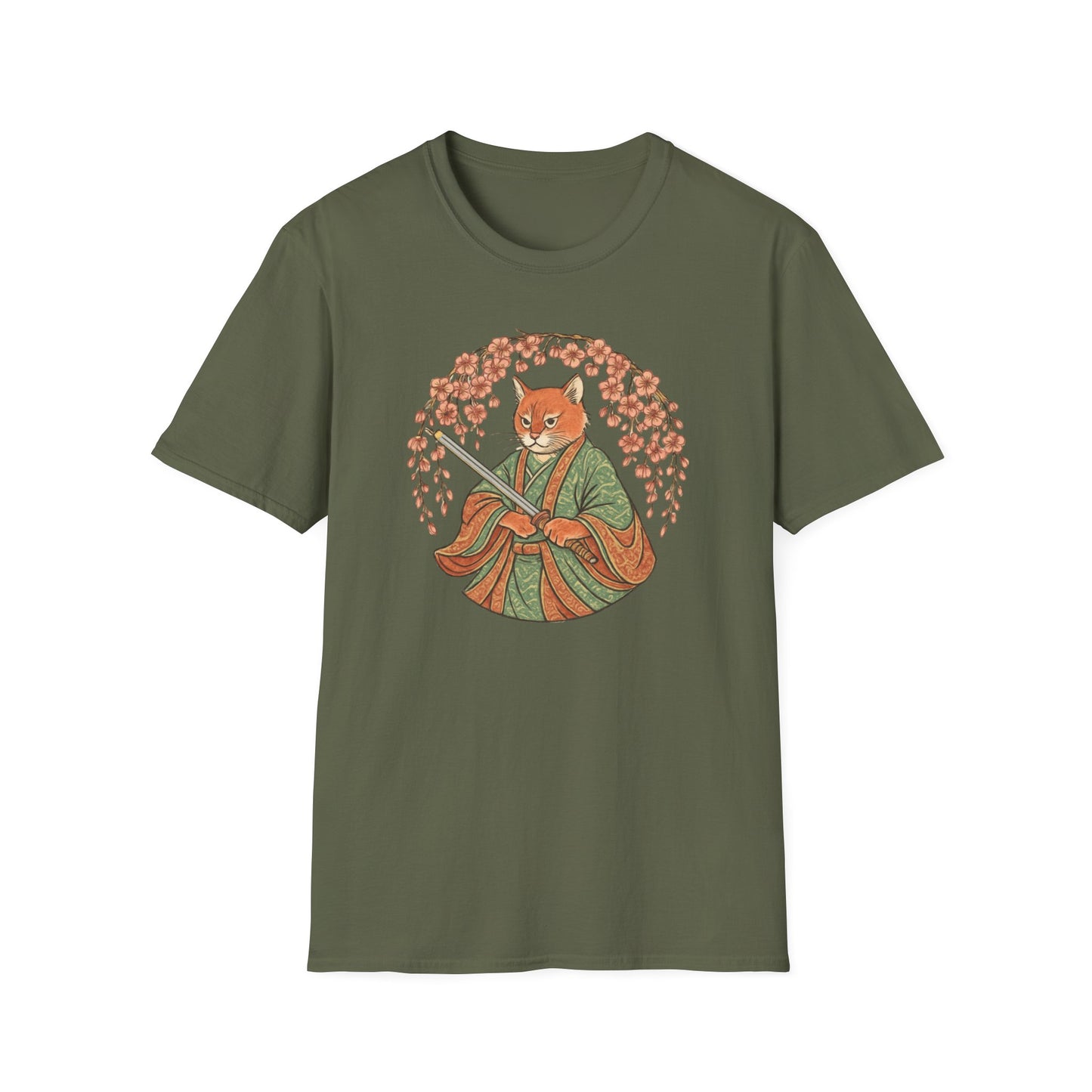 Bushido cat samurai cat T-shirt