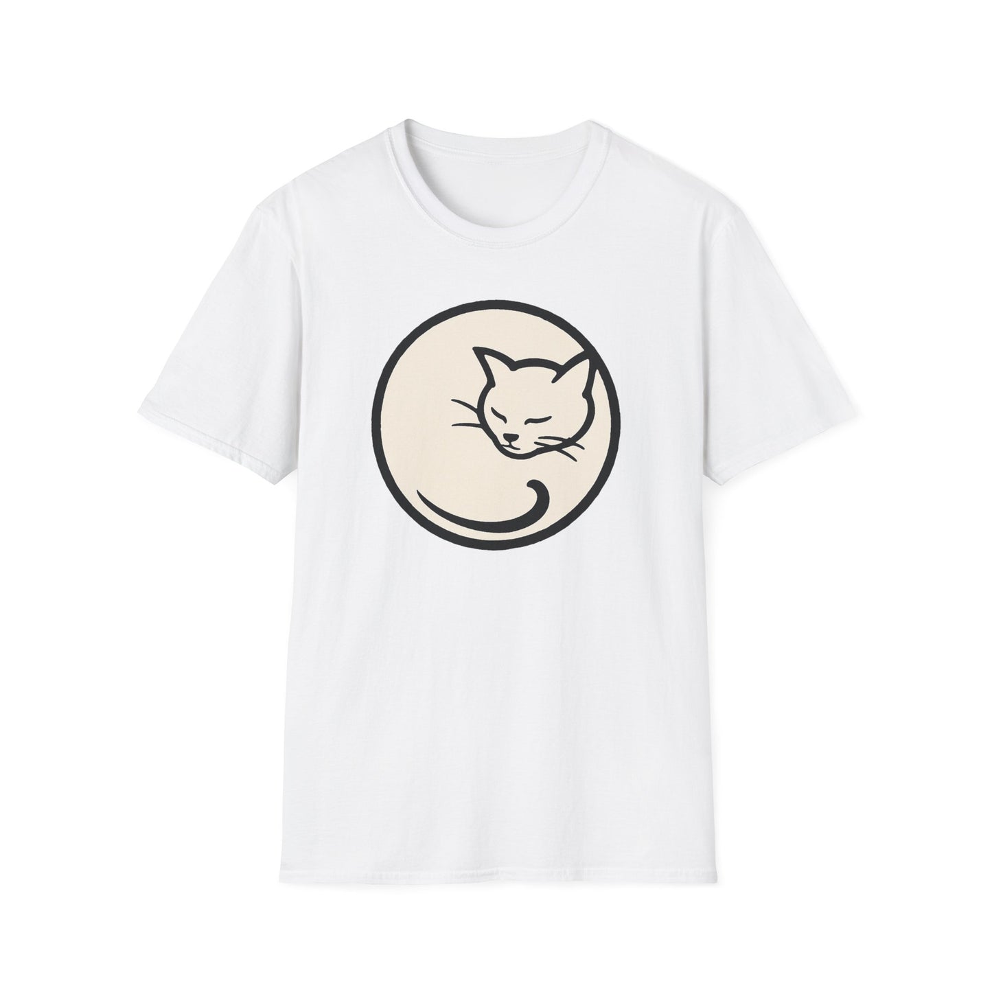Curled Cat cat T-shirt