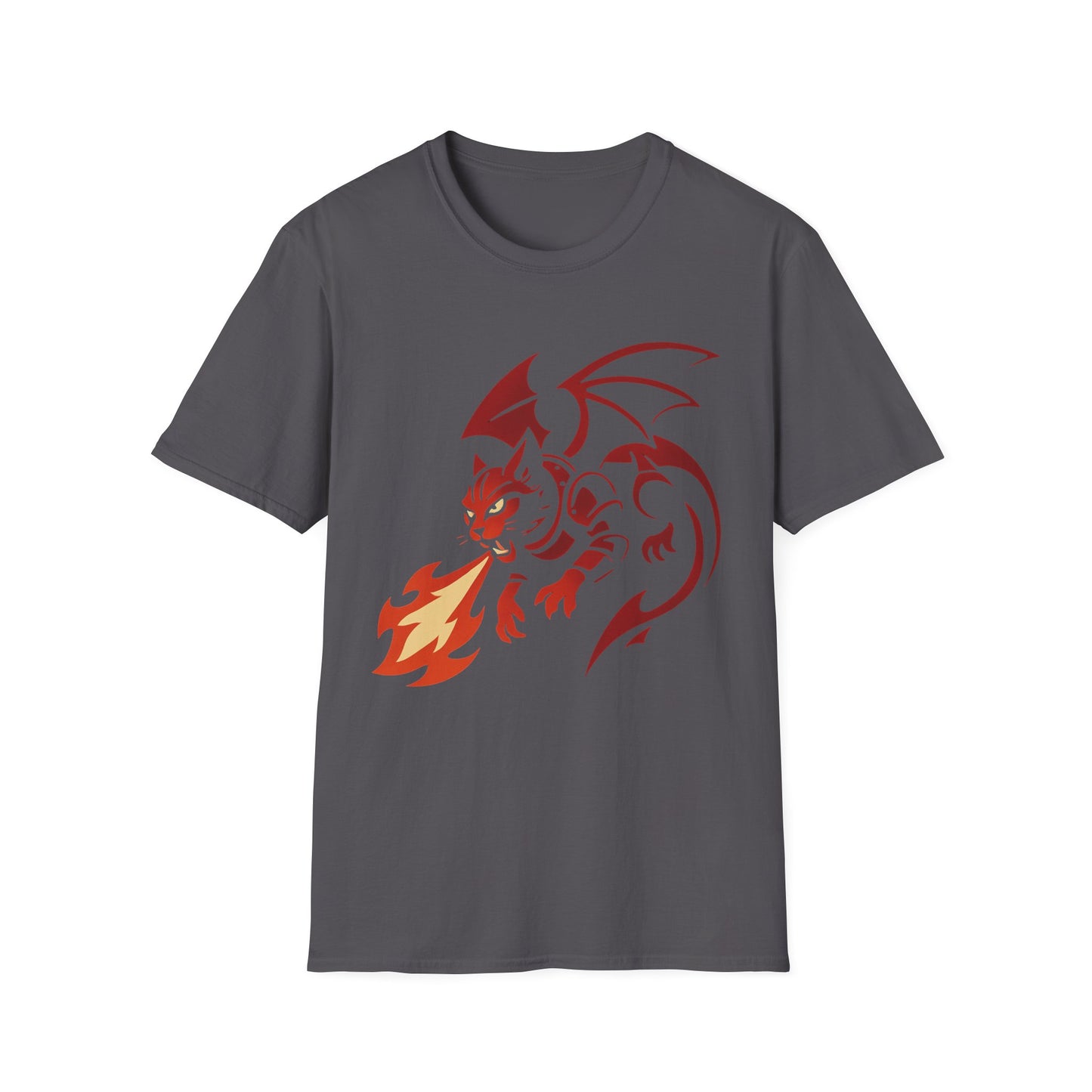 Dragon cat flame cat T-shirt