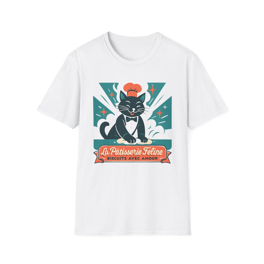 Biscuit making French cat T-shirt