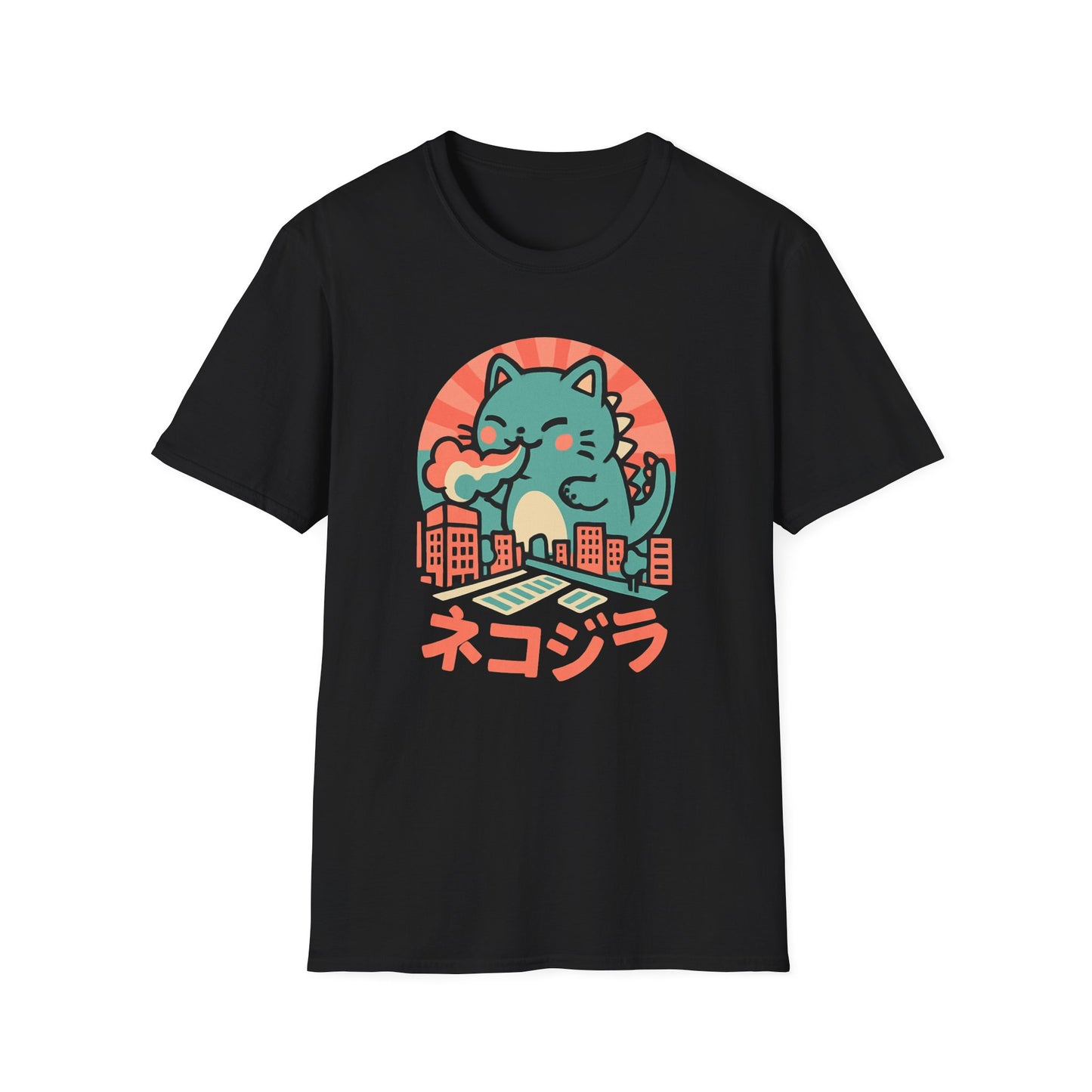 Cute Kaiju cat T-shirt