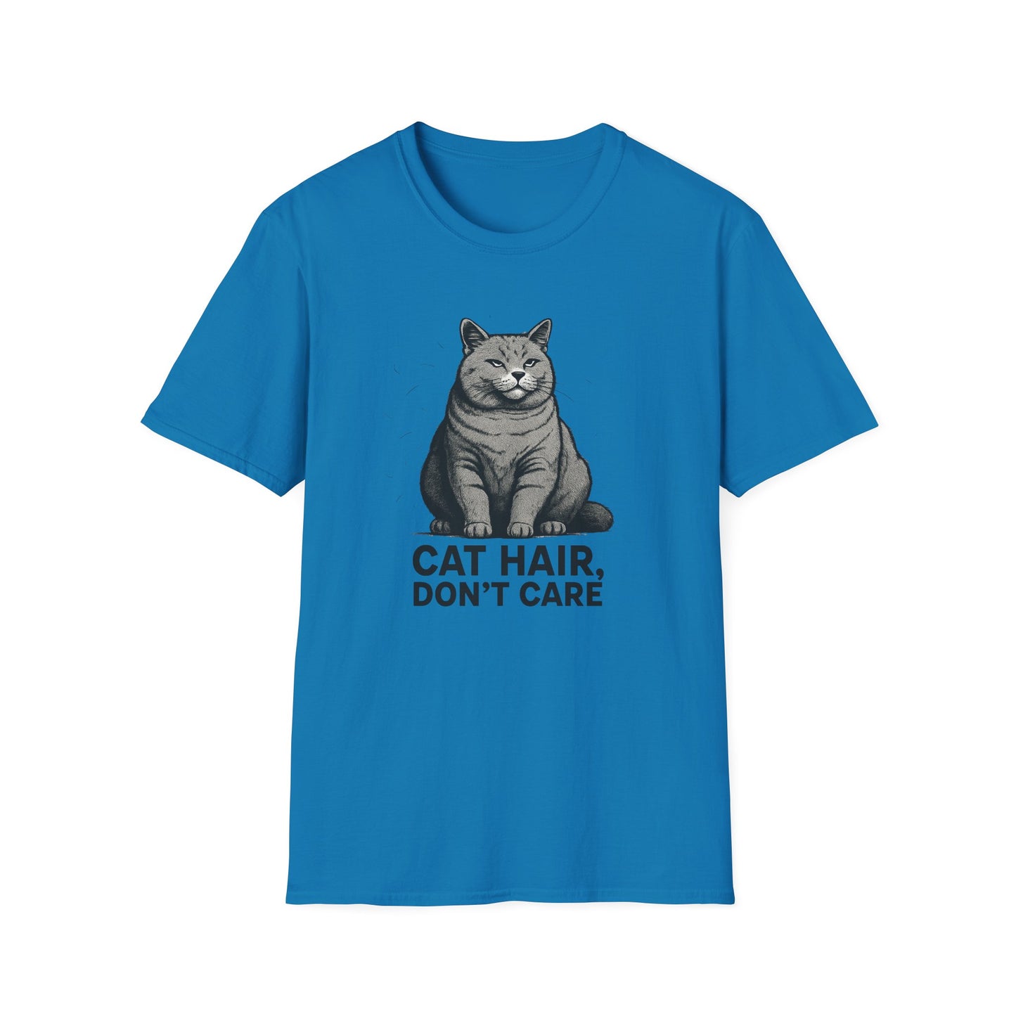 Cat Hair, Don't Care 2 cat T-shirt
