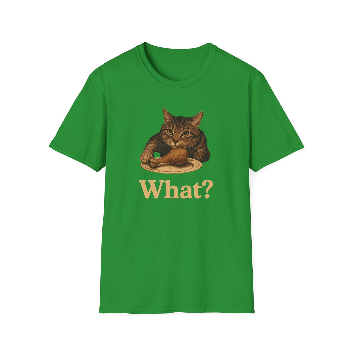 What? cat taking chicken T-shirt