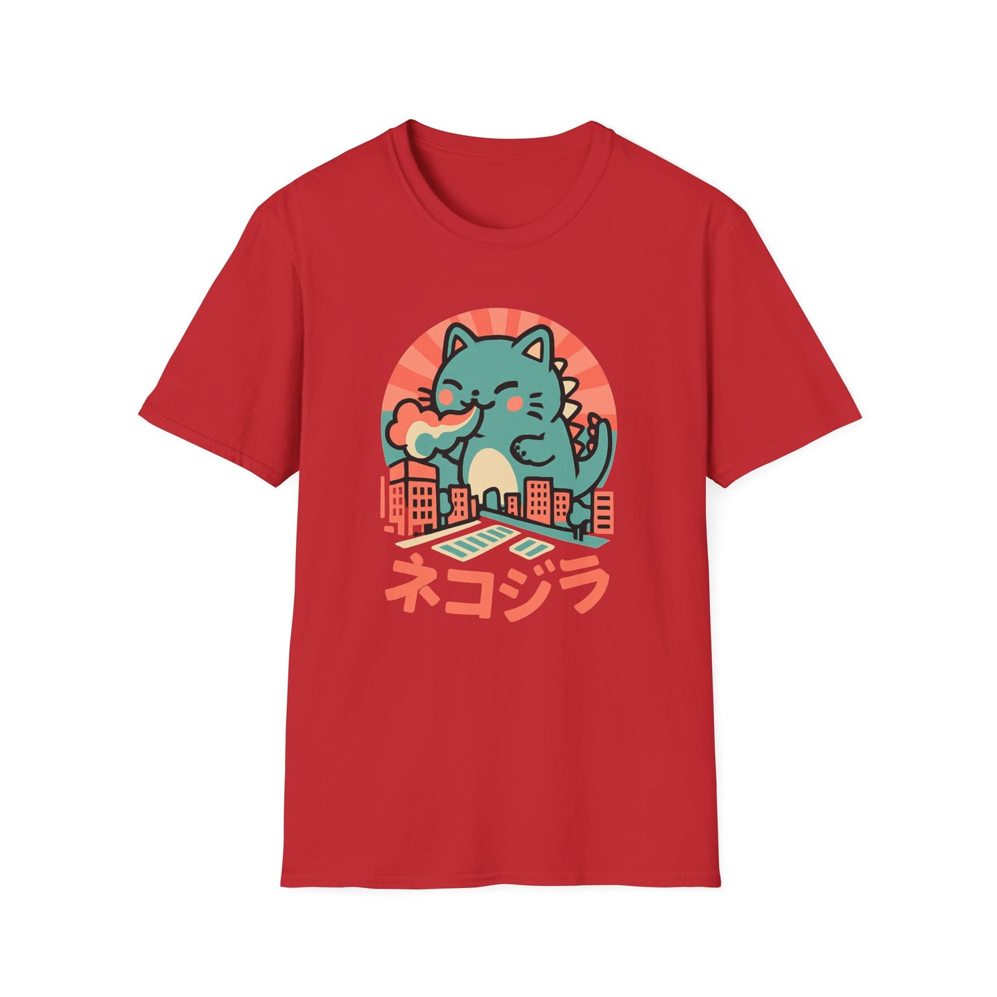 Cute Kaiju cat T-shirt