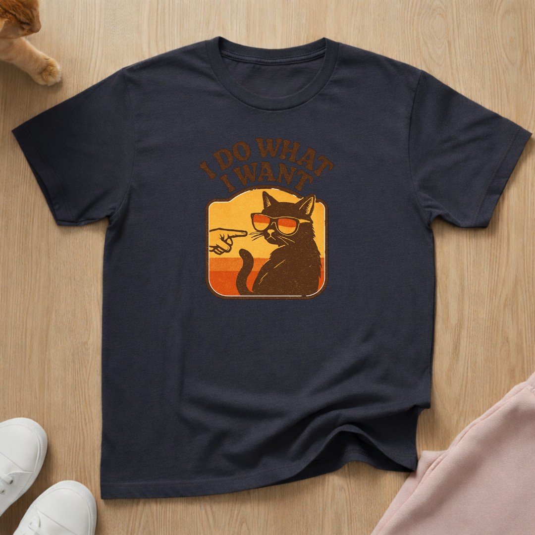 I do what I want cat T-shirt