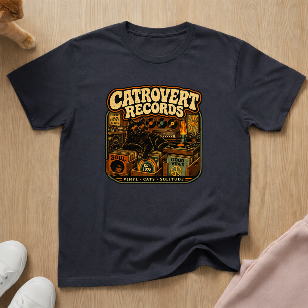 Catrovert records T-shirt