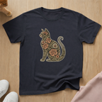 Floral silhouette 3 cat T-shirt