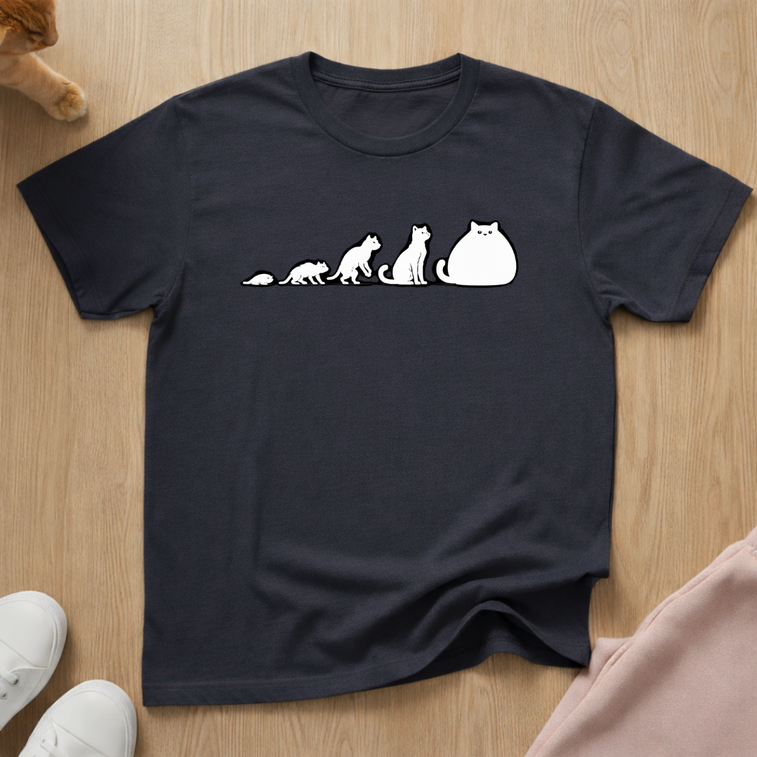 Cat evolution (White) T-shirt