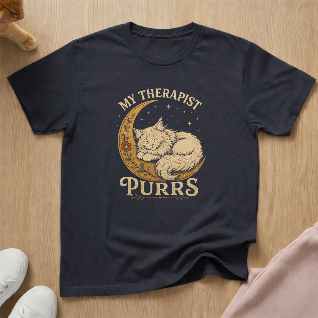 My therapist purrs (light) T-shirt