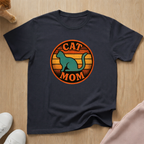 Retro cat mom cat T-shirt