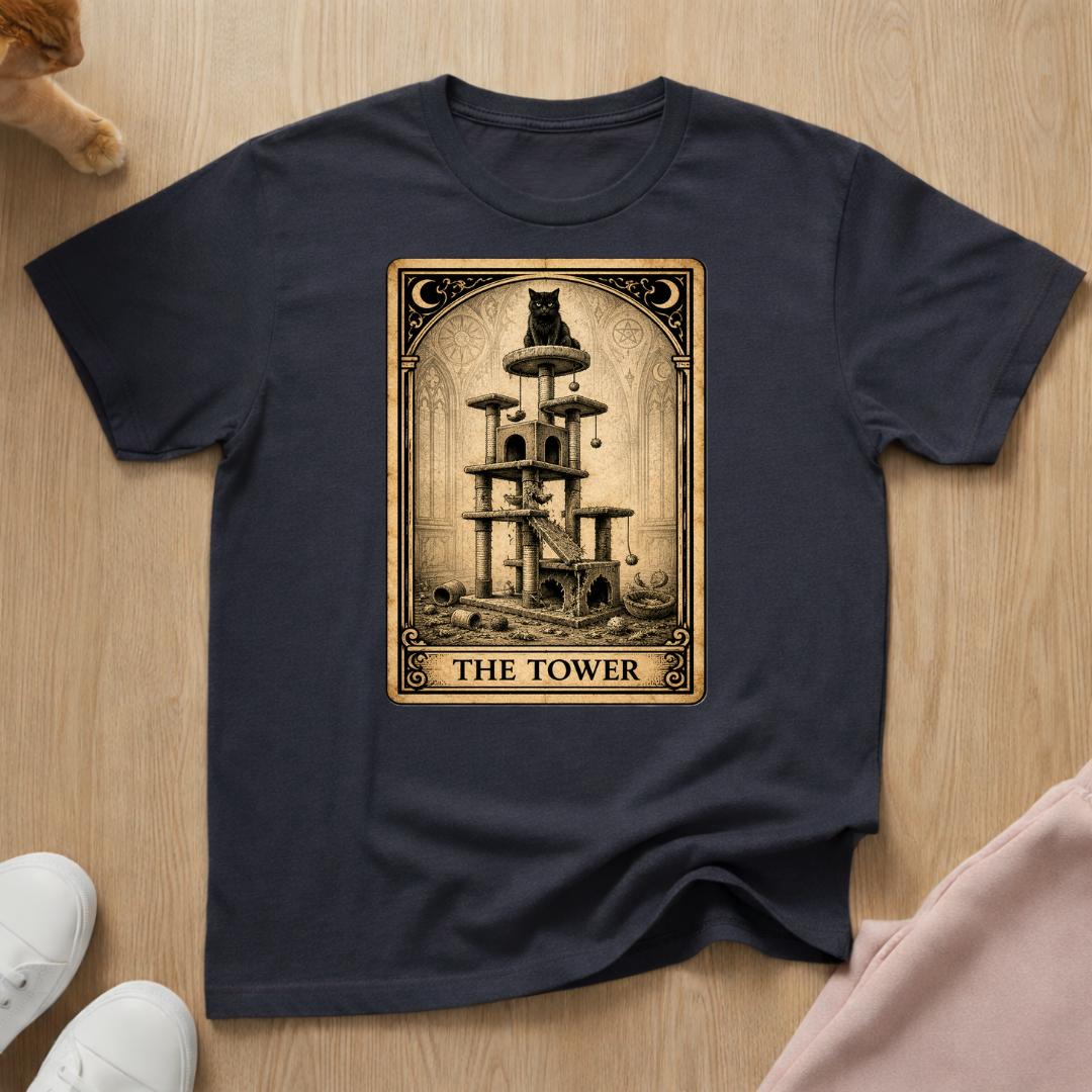 "The Tower" Tarot Card T-shirt