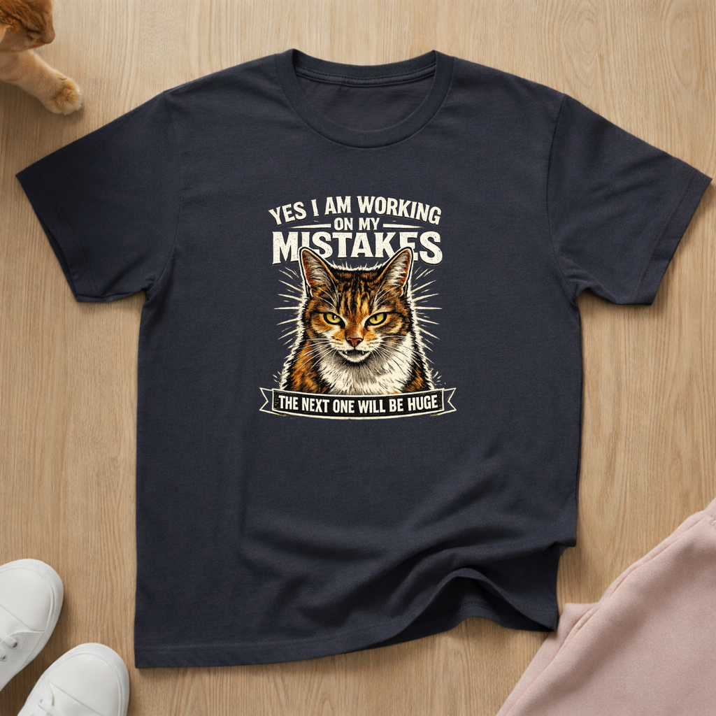 Working on my mistakes T-shirt