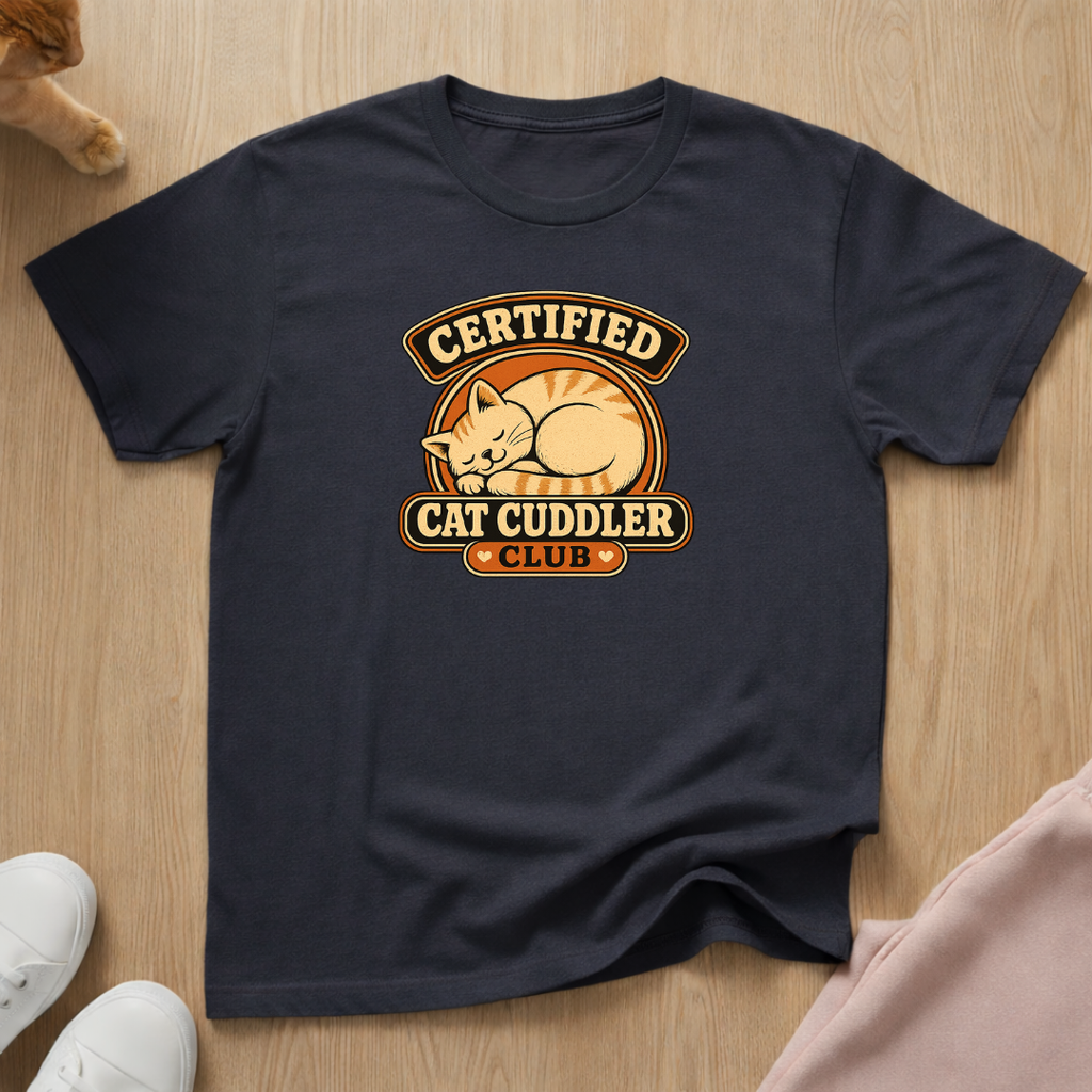 Cat cuddler club T-shirt