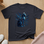 Geometric cat T-shirt