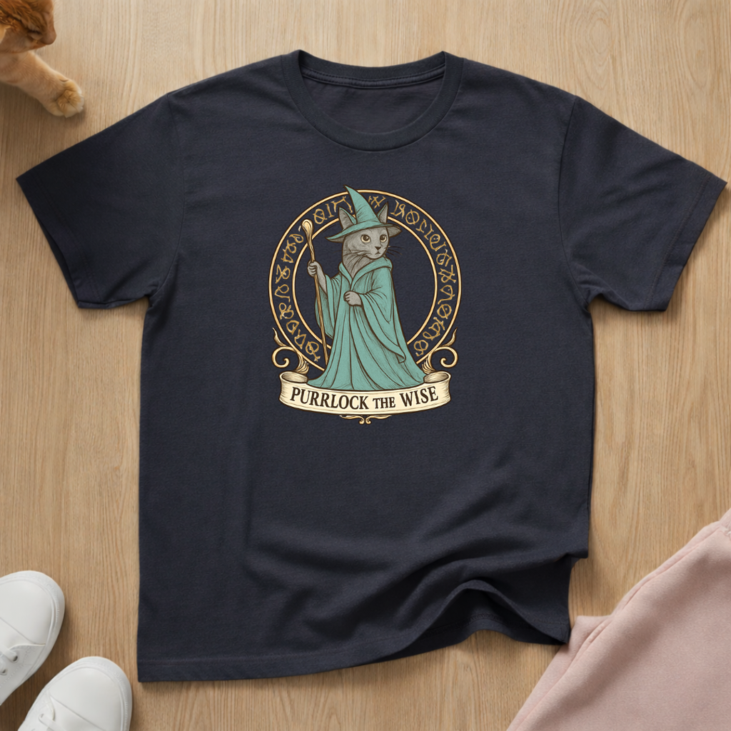 Purrlock 2 cat T-shirt