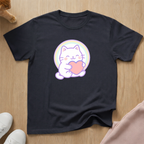Cute heart cat T-shirt