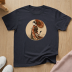 Geisha cat parasol T-shirt