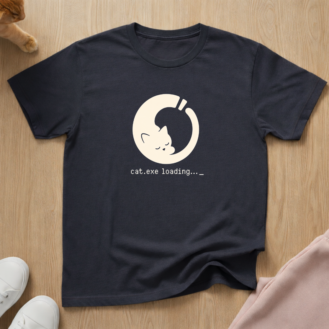 Cat loading T-shirt