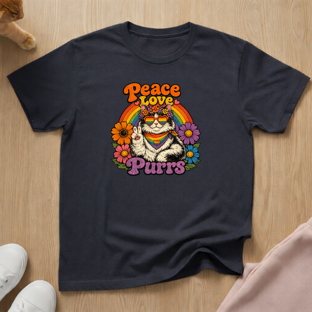 Peace Love Purrs T-shirt