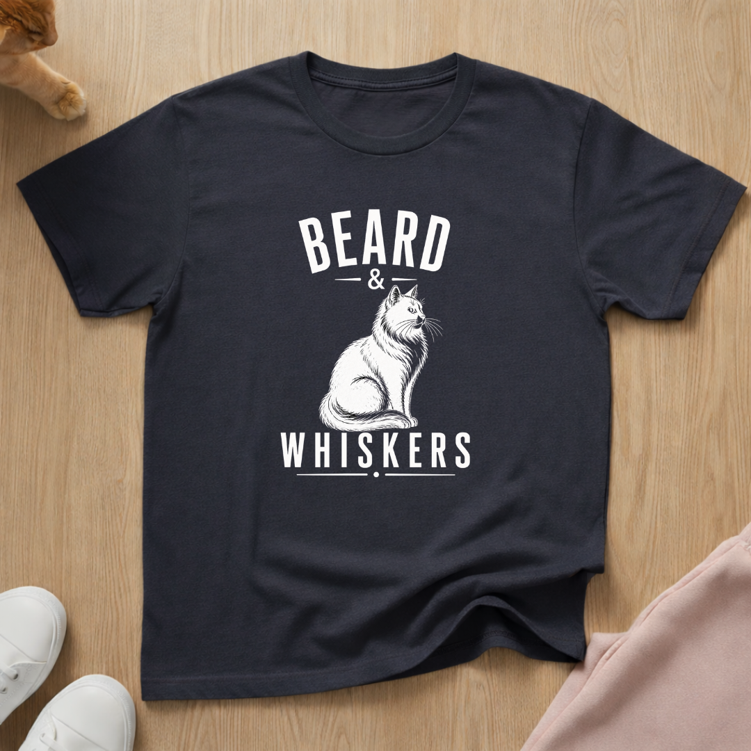 Beard & Whiskers (light) T-shirt