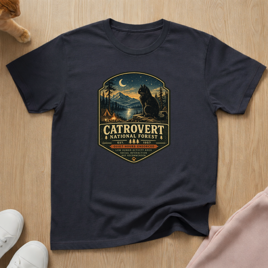 Catrovert national forest T-shirt