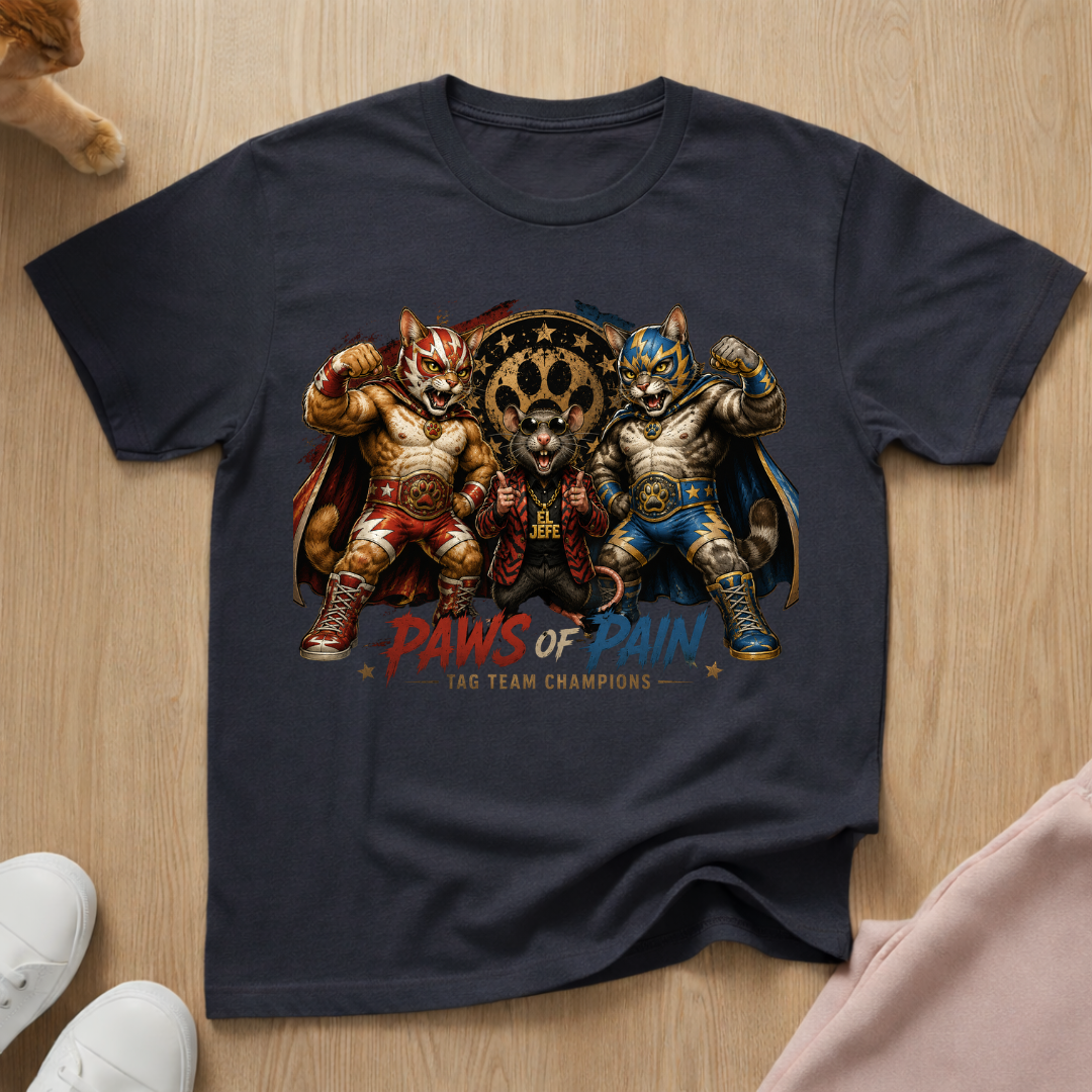 Paws of Pain tag team T-shirt