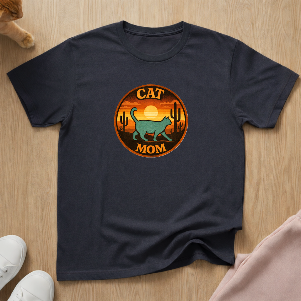 Western Cat Mom T-shirt