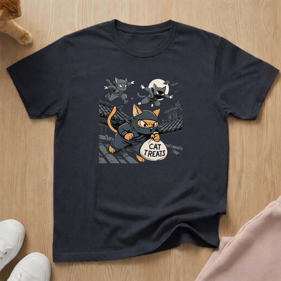 Ninja Cats cat T-shirt