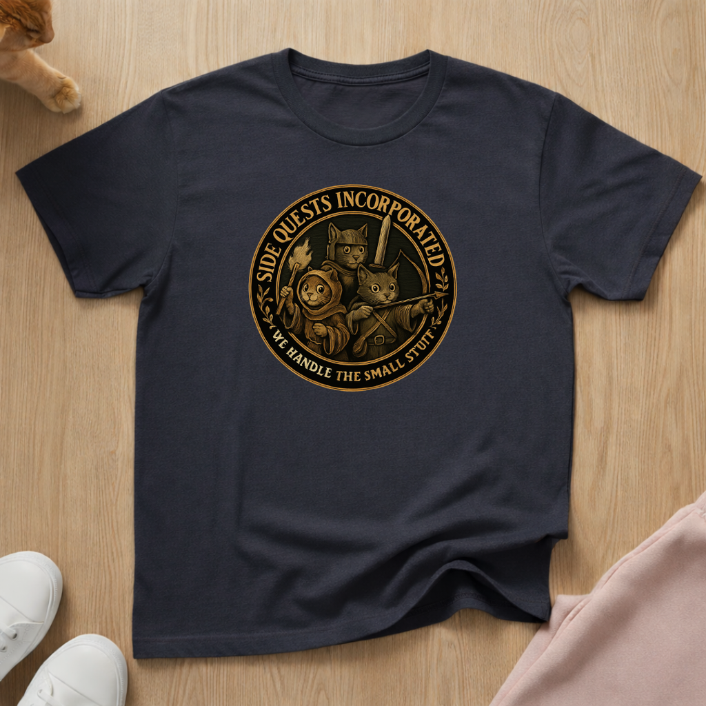 Side Quests 2 cat T-shirt