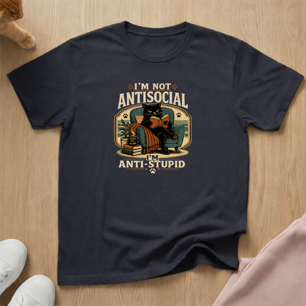 Not antisocial (light) T-shirt