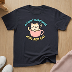 Instant happiness cat T-shirt