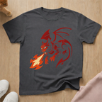 Dragon cat flame cat T-shirt