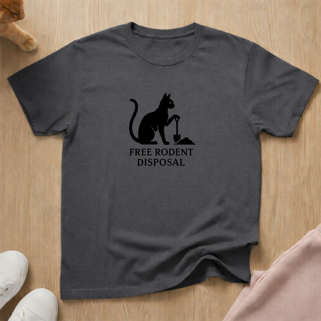 Free Rodent Disposal cat T-shirt