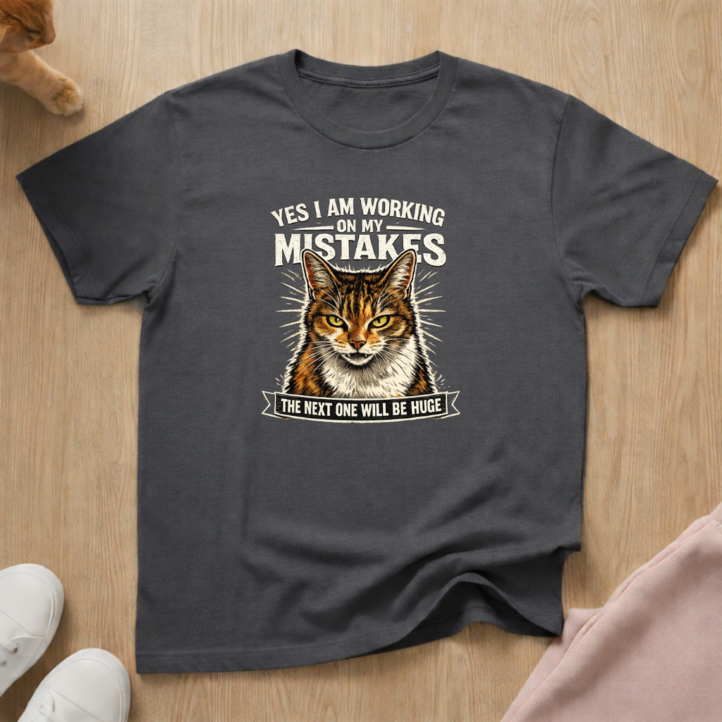 Working on my mistakes T-shirt