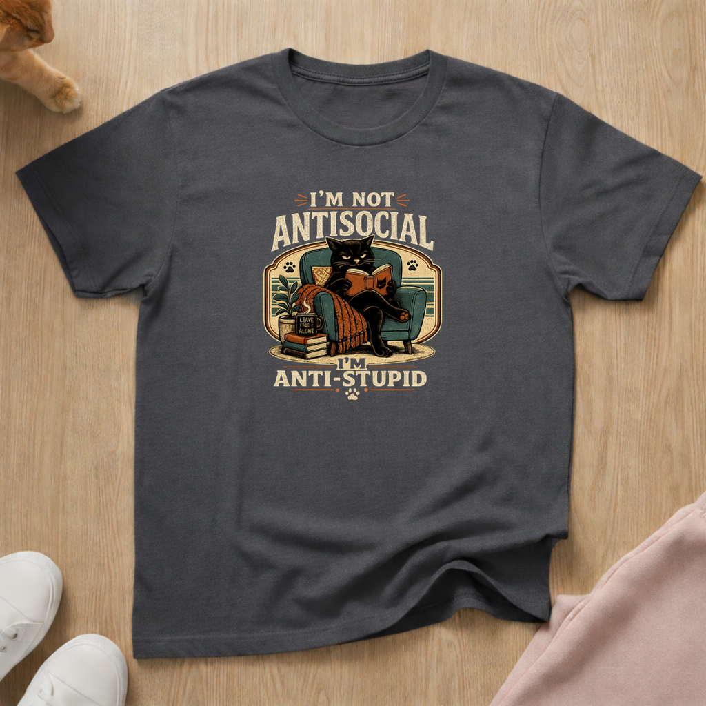 Not antisocial (light) T-shirt