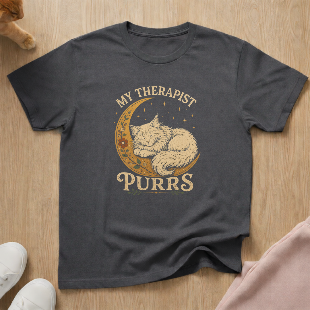 My therapist purrs (light) T-shirt