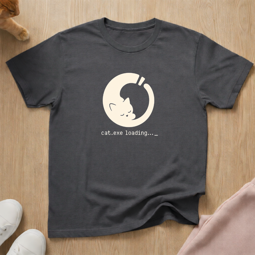 Cat loading T-shirt