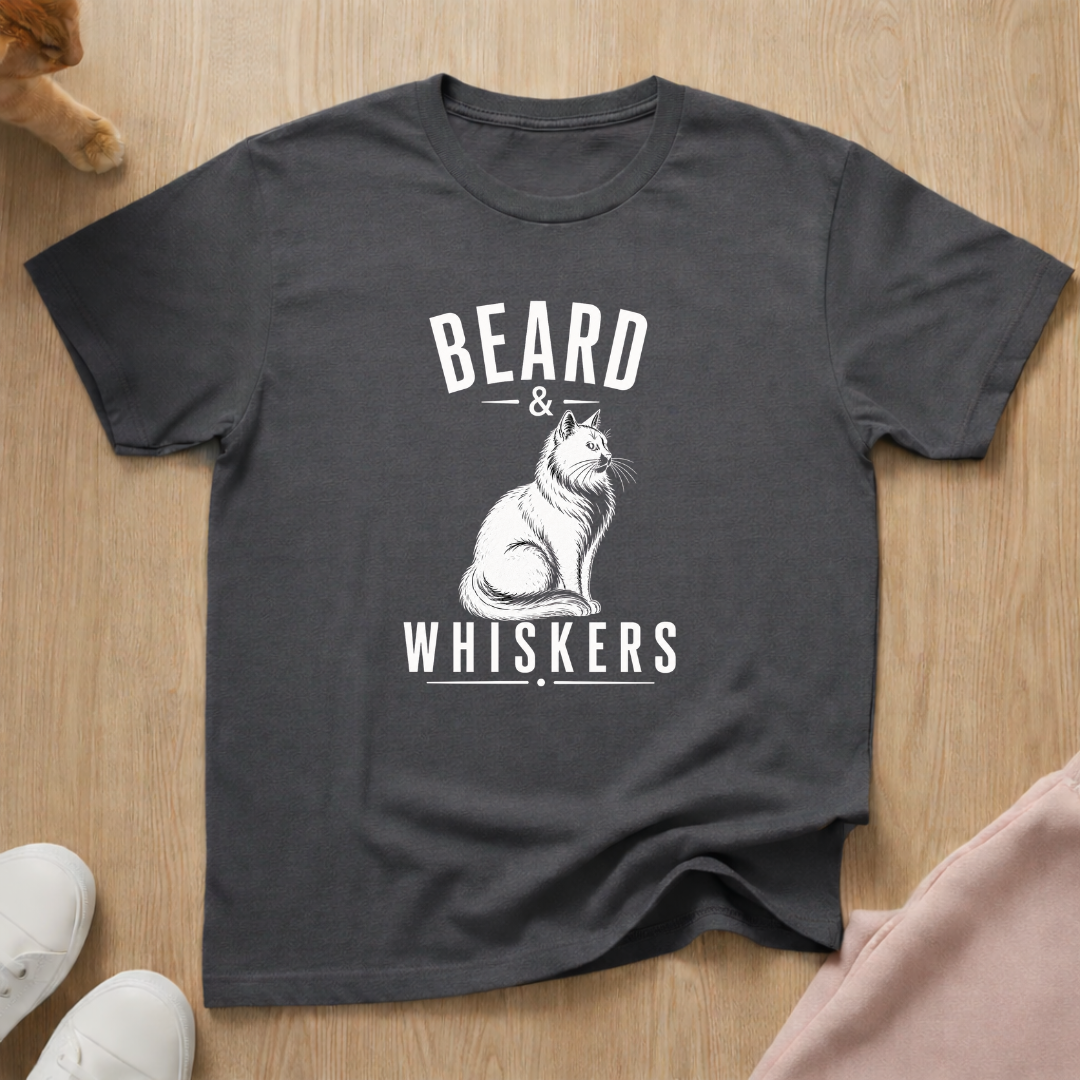 Beard & Whiskers (light) T-shirt