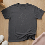 Cat line art T-shirt