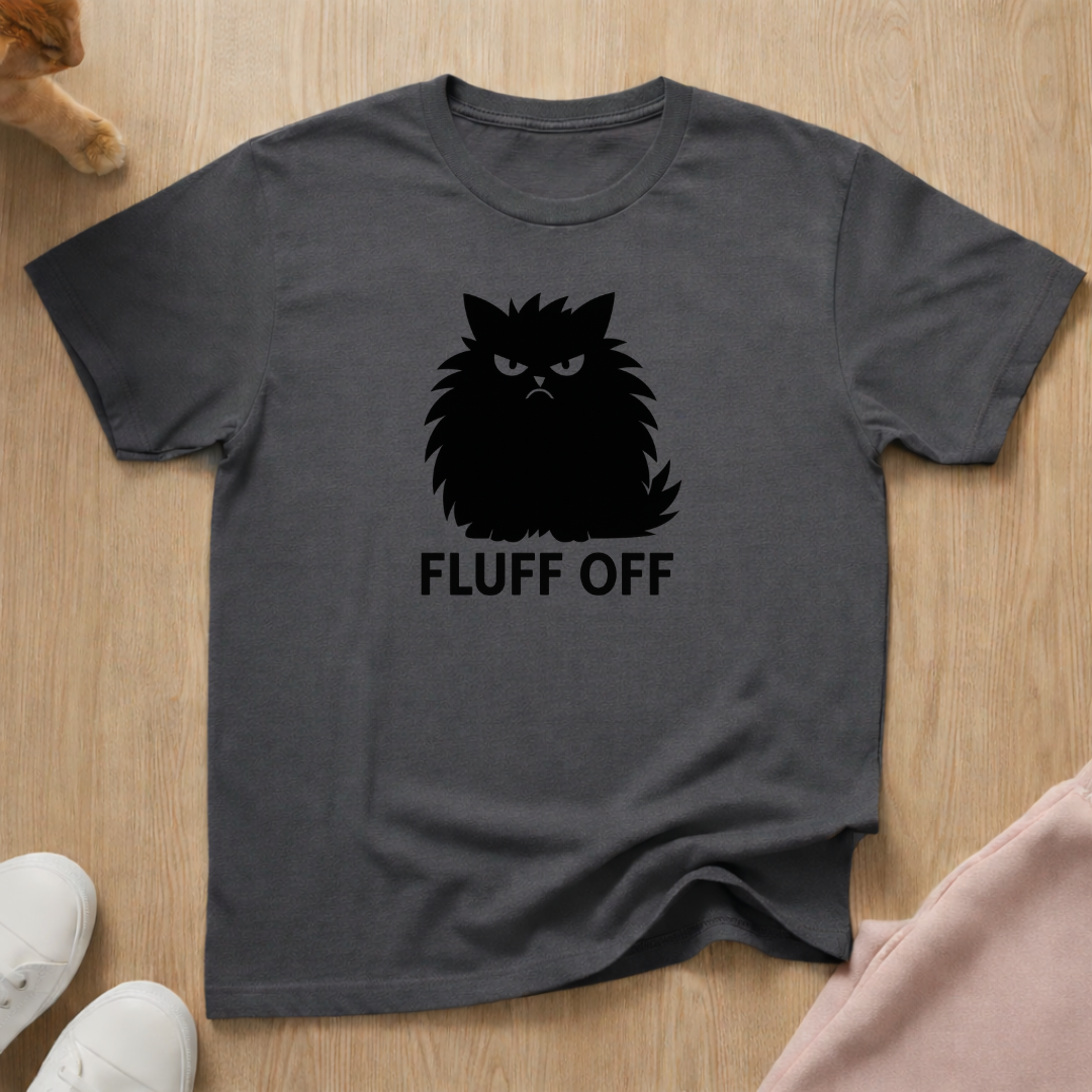 Fluff Off cat T-shirt