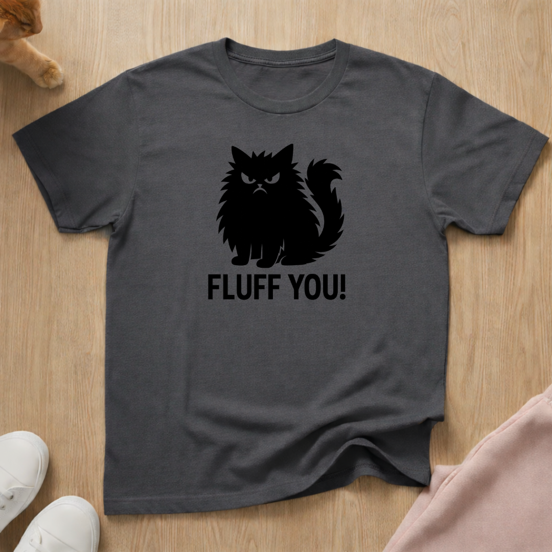 Fluff you! cat T-shirt