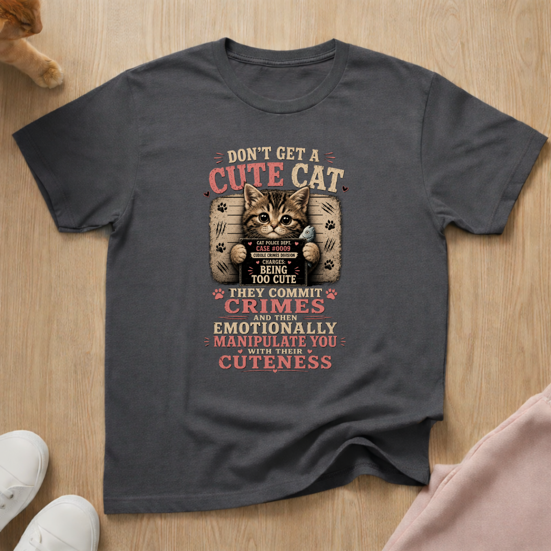 Don't get a cute cat T-shirt