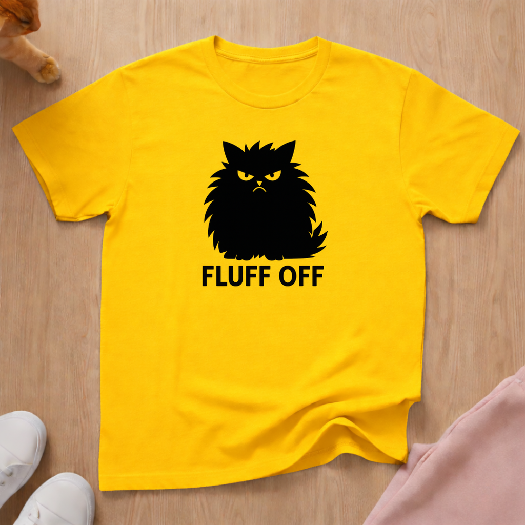 Fluff Off cat T-shirt