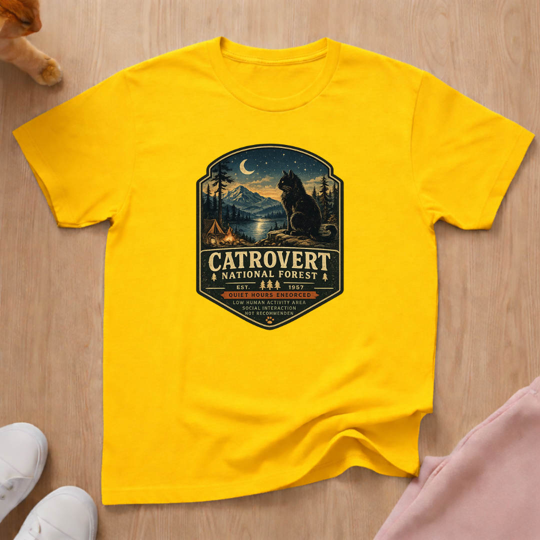 Catrovert national forest T-shirt