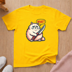 Chonky What? knife cat T-shirt